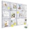 Uoisaiko Große Filz Pinnwand für Büro: Selbstklebend Pinnwände mit 30 Pinnnadeln - 12 Stück 120x90cm Filzboard Memotafeln Memo Boards - Bulletin Board Wanddekoration für Küche
