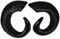 PRETYZOOM 1 Paar Schafshorn DIY Kopfschmuck Große Schafshörner Simulation Schaf Horn Schafshörner Basteln Stirnbänder Stirnband Kopftuch Kopfschmuck aus Tierhorn Halloween-Haardekore PVC