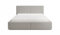 FEDVE Bett 180x200 Hellgrau - Toreira Slim Polsterbett Mit Bettkasten - Doppelbett Mit Stauraum für Schlafzimmer