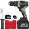 MZZYG Rotary Hammers Cordless Electric Screwdriver 21V 6.0A Battery Max Torque 200N.m 1/2 Inch Keyless Chuck Impact Hammer Drill Screwdriver With Box(528TV 6.0Ah 2Battery)