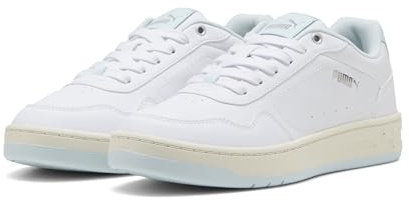 PUMA Damen Court Classy Sneaker, White Sea Glass Silber, 38 EU