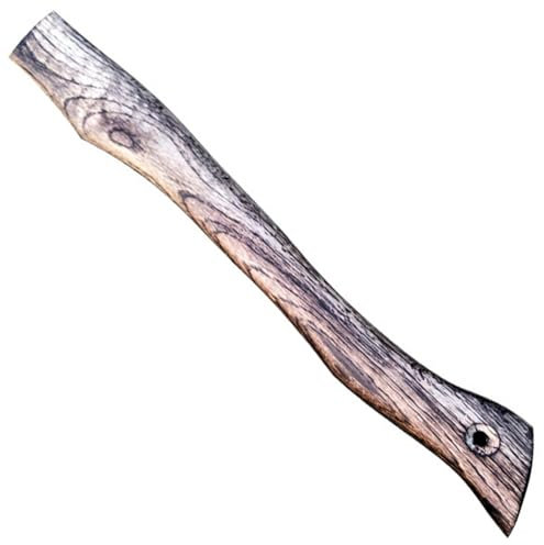 NIDONE Axe Handle, Wood 17in Length Hatchet Handle with Wedge Retro Textured Hatchet Handle Replacement Smooth Shock Resistant Axe Handles,Axe Handle Replacement
