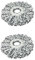 delka Spin Mop and Bucket Set – Easy Foot Pedal Water Removal, 360° Swivel Motion, Includes 2 Microfibre Mop Heads, All-Surface Cleaning, Splash Guard for Clean Mopping (2 MOP HEAD REPLACEMENT)
