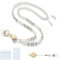 MORSUNBELA Ausweishülle mit Band Ausweishalter Kartenhalter Ausziehbarer Schlüsselanhänger Badge Holder Lanyard Schlüsselband ID Card Holder Weiß