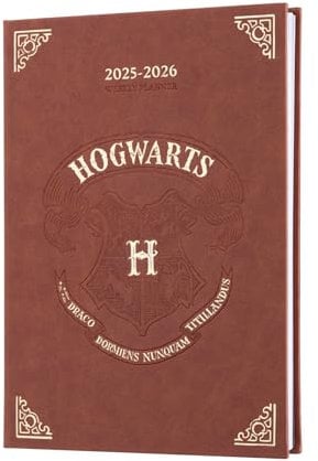 Grupo Erik Terminplaner 2025 2026 A5 Harry Potter Kalender 2026 Buchkalender - Terminkalender 2026 - Schulplaner 2025 2026 Schüler und Studierende - Schülerkalender 2025 2026 Ringbuch A5