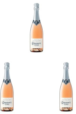 Codorniu Zero Alcohol Free Sparkling Rose Wine 75cl (packaging may vary) (Pack of 3)