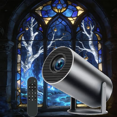 Lumorealm Fantasy Projector, Window Scene Projector, Bluetooth WiFi Smart Portable Ambiance Fantasy Light, 4K 1080p HD, ±15° Auto Keystone, Low Latency & 180° Rotation (Black)