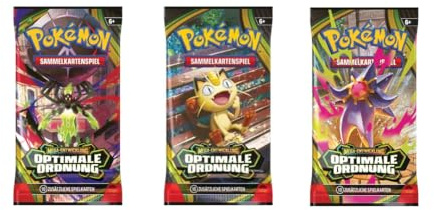Pokémon Sammelkartenspiel Mega-Entwicklung Optimale Ordnung, 3 Booster Packs, je 10 Karten, ARIKON® Versandschutz