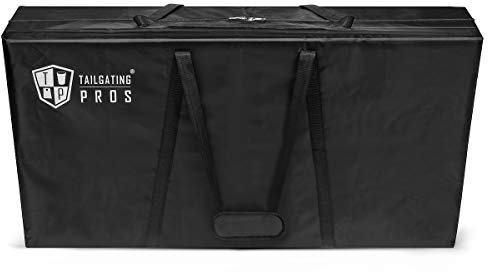 Tailgating Pros Cornhole Board-Tragetasche, passend für 100 x 60 cm große Boards. Strapazierfähiges 1680D-Material mit gepolstertem Klettverschluss (strapazierfähiges Material)