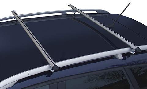 Streetwize SWRB17 Aluminium Roof Bars - 135 cm - Low Profile Car Top Rack Rail, Crossbar Carrier for Cargo, Bike - Exterior Automotive Accessory