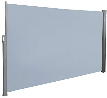 UISEBRT Store Latéral Rétractable Brise-Vue Pare-Soleil pour Balcon, Terrasse, Jardin, 180 x 300cm, Gris