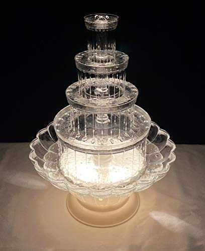 Crafts Central Fontaine à Eau en Plastique Transparent pour Mariage ou décoration de gâteau 50,8 cm