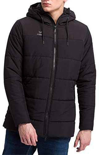 Erima Herren Squad Winter Jacke (2062011), schwarz, 3XL
