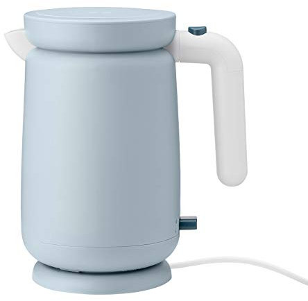 RIG-TIG Bollitore FOODIE - Fornello elettrico veloce, efficiente dal punto di vista energetico, bollitore, teiera, con spegnimento automatico, filtro anticalcare rimovibile, 1500 W, 1 litro, azzurro