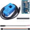 DAOKI SCT013 Split-Core-Stromwandler, nicht-invasiver Sensor, Wechselstrom, 100 A, 50 mA, geteilter Kern mit ADS1115 + Audiokabel, Buchse + 10-poliger Dupont-Stecker und Buchse, Dupont-Draht