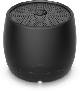 HP, Wireless Bluetooth 5 Speaker with Built-in Microphone, Model: Speaker 360 Black, Portable Speaker with Water Resistance, USB-C Charging Port, Colour: Black.