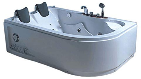 Baignoire balnéo massante HAVANA 170x115 cm angle haute bain tourbillon Radio