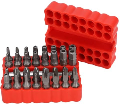 13 Piezas Brocas Allen De Cabeza Hexagonal, Juego Cabeza De Broca Hexagonal con Tornillo, Kit De Torsión Hueco De Broca De Destornillador a Prueba De Manipulaciones Seguridad con Caja Almacenamiento