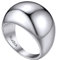 Individueller stapelbarer glänzender Ring mit Eingravierten Namen/Wunsch 16mm breit Edelstahl Dünne Stapelbare Ringe für Damen Einfacher Schlichter Konvexer Bandring Ringgröße 62.1（19.8） in Silber