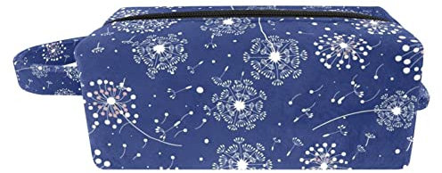 Make A Wish Blowball Trousse de toilette portable pour femmes et filles en éponge douce avec poignée et fermeture éclair, trousse de maquillage carrée portable, Multicolore 01., 8.2x3.1x3.5 in21x8x9