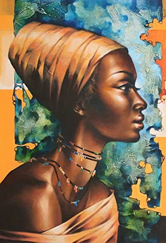 Puzzles for Adults 1500 Piece-African American Woman Wooden Puzzles-Puzzle Hands-on Game-Family Decoration (F1, 1500 Piece)