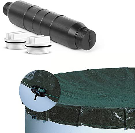 Pool Winter Set Klassisch 1 Abdeckplane für Pool 500 cm, Skimmer Winterverschluss und 2X Winterkappen