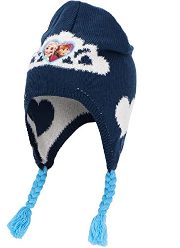 OSAB 44011 Kinder Baby Beanie Winter-Mütze Ohrenschützer Frozen Die Eiskönigin (as3, Numeric, Numeric_54, 2-dunkelblau, 54)
