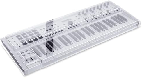Decksaver Cover for Arturia Keylab 49 MK2 - Super-Durable Polycarbonate Protective lid in Smoked Clear Colour, Made in The UK - The Producers' Choice for Unbeatable Protection