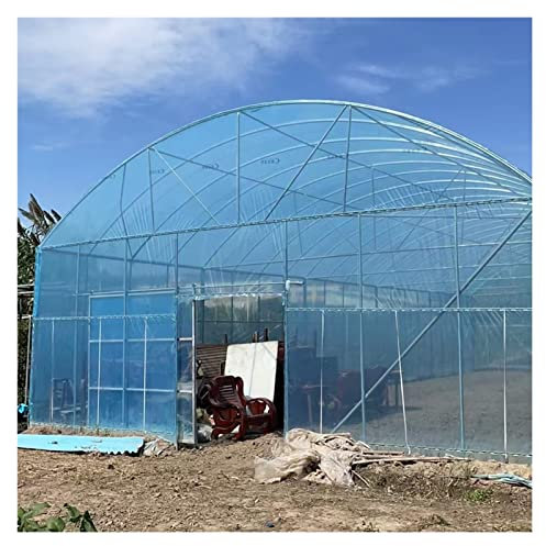 WIGING Serre Film Plastique, Bleu Clair Film pour Jardin, Favorise La La Photosynthèse Polytunnel, Anti-âge Résistant Aux UV Couverture Polytunnel, Résistance Supérieure((WxL) 4x6m)