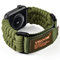 VISOOM Nylon Sport Armband Kompatibel mit Apple Watch 49mm 46mm 45mm 44mm 42mm Herren, Rugged Gewebtes Klettverschluss Loop Sportarmband iWatch Ultra Series 10 9 8 7 6 5 4 3 2 1 SE- Grün-Mitte