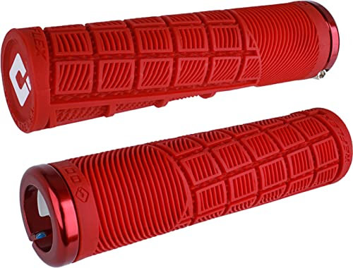 Odi Fahrrad MTB Griffe Reflex V2.1 Lock on 135mm XL D=34,5mm (Rot)