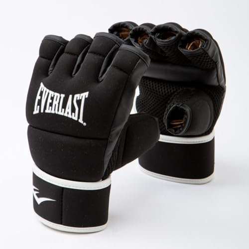 Everlast Core Kickboxing Gloves - Multipurpose Glove in Black L/XL - Ideal for Kickboxing, Boxing, and MMA Training
