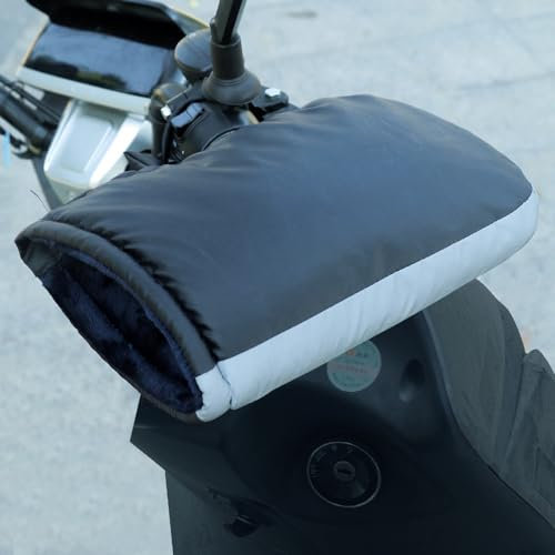 OBEST lenkerhandschuhe lenkerstulpen Motorrad lenkerstulpen Roller motorradhandschuhe Winter,wasserdicht und Winddicht mit reflektierendem Band,Thermo winterhandschuhe Herren und Damen