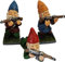 Nains De Jardin À Gogo avec Pistolet, Statue Coquine avec Pistolets, Nains De Jardin Amusants, Nain De Jardin Militaire en Plein Air pour Ornements De Pelouse, Maison, Patio, Porche,Sensational421