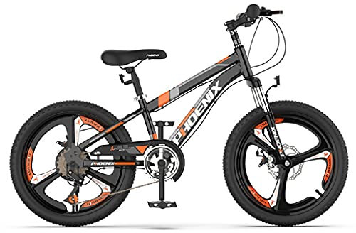 SilteD 20''/ 22'' Kinderfahrrad, Schüler-Mountainbike mit Variabler Geschwindigkeit und 6000RS-Hochgeschwindigkeitslager, windbremsendes Rad, für Jungen im Alter von 8–10–15 Jahren