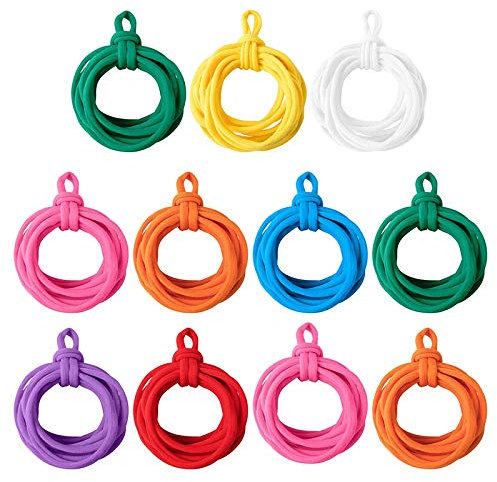 shanpu 192 Pieces Loom Potholder Loops Weaving Loom Loops Weaving Craft Loops with Multiple Colors for Supplies