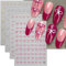 4 Blätter Schleife Nagelsticker,Strasssteine Bögen Nail Sticker Klar Rhinestones Nageldesign Schleifenknoten Nagelsticker Selbstklebend Glitzer Steine Ribbon Bow Nagel Sticker Nagel Zubehör Nail Art