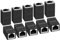 AXFEE Coupleur RJ45, 10 Pièces Ethernet Raccord, Connecteur Cat7, Cat6, Cat5, Cat5e Compatible Avec Câbles Réseau Femelle Vers Femelle (Noir)