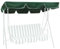 Hollywoodschaukel Dachbezug Gartenschaukel Veranda Swing Baldachin Ersatz wasserdicht UV Schutz Außenschwung Baldachin Oxford Stoff Swing Baldachin Ersatz, dunkelgrün