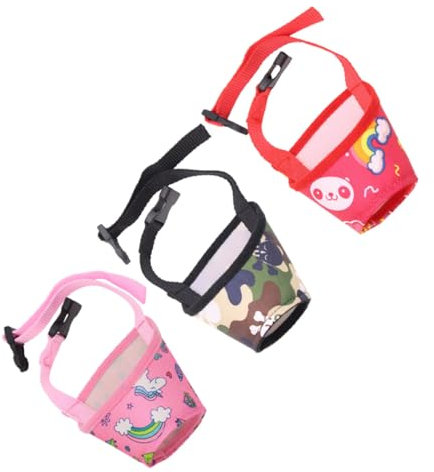 Supvox 9stücke Wiederverwendbare Hundemaulkorb-Sets Atmungsaktive Und Bequeme Welpen-maulkorb Für Haustiere Anti-Biss Und Anti-fressen Zufälliger Stil