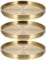 SOLUSTRE Dessous de Verre en Cuivre Doré 3 Pièces sous-Verres Ronds pour Bouteilles de Vin Tapis de Tasse d'eau Table Tasse à pour Cadeau de Fête de Bar à La Maison 6. 6Cm