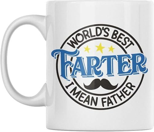 kisoyo Mug en céramique pour fête des pères (World's Best Farter) 325 ml