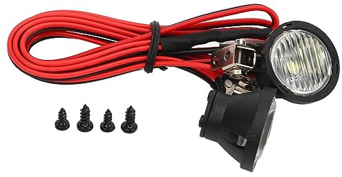 QANYEGN 2 LED-Fernbedienungsauto-Universalscheinwerfer, RC-LED-Dachscheinwerfer, RC-Car-Ersatzteile für 1/10 RC-Crawler-Fahrzeug