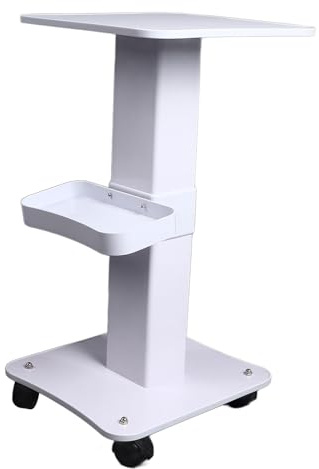 Schönheitssalon-Trolley, 3-stufiger Kosmetikwagen mit Rollenden Rädern, Tattoo-Tisch-Arbeitsplatz, Beauty-Aufbewahrungstablett, Salon-Trolley, Rollwagen für Friseursalon, Spa-Salon