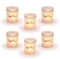 Romadedi Teelichthalter Glas Teelichtgläser Tischdeko: 6pcs Kerzenständer Windlicht Mit Happy Birthday Motiv Geburtstagsdeko Für Party Geburtstag Frau Mann Votivkerzenhalter Gläser Für Kerzen Deko