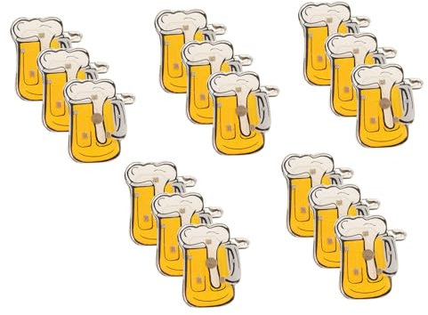 PACKOVE 15 Stück Blinkende Bierkrug Broschen Leuchtende Anstecknadeln Aus Kunststoff Damen Accessoires Für Party Und Oktoberfest