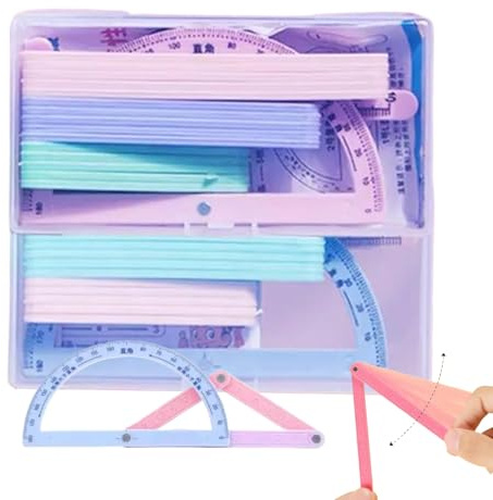 Geometrie Werkzeug Set,Magnetisches Lernspielzeug Mathematik | Interaktives Lernspielzeug für Kinder Aktivitäten Kindergarten Vorschule Grundschule - Schulklassen Grundschule Vormittagsfreizeit