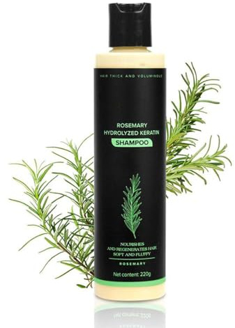 Rosemary Oil Shampoo, Rosmarin Shampoo mit hydrolysiertem Keratin, Bio-Rosmarin-Shampoos für Frauen und Männer, Weihnachtliche Haarpflege für strahlendes Haar (1PC)