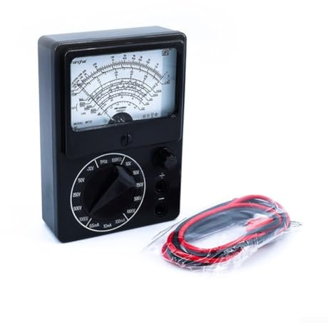 MF15 Analog-Multimeter-Tester für Elektronik-Reparatur und Wartung mit simuliertem Zeigerdisplay und breitem Messbereich