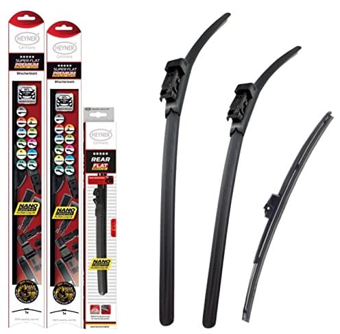 Fits Ford Kuga 2 2013 To 2018 Heyner Windscreen Wiper Blades Size 282811”W Front Rear Replacement Set HSF2828PT11W